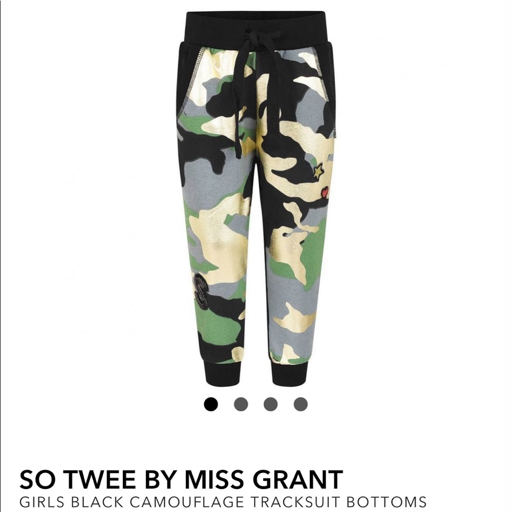 NWT So Twee By Miss Grant Black Camo Sweats